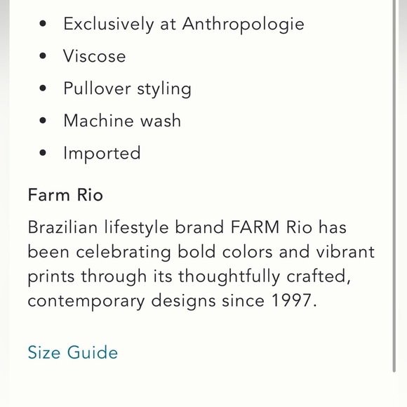 Farm Rio x Anthropologie NWT Sleeveless Cowl-Neck Slip MIDI dress size S. - Picture 7 of 7